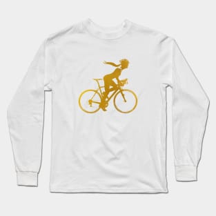 Female cyclist Long Sleeve T-Shirt